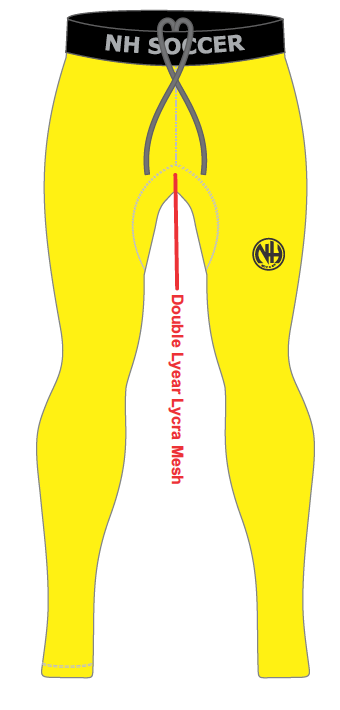 Pantalon compression JAUNE