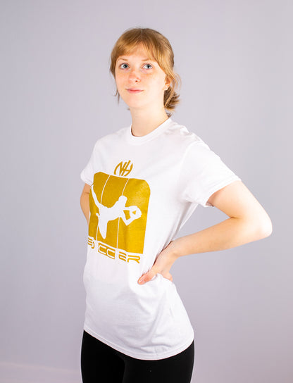 T-Shirt White-Gold