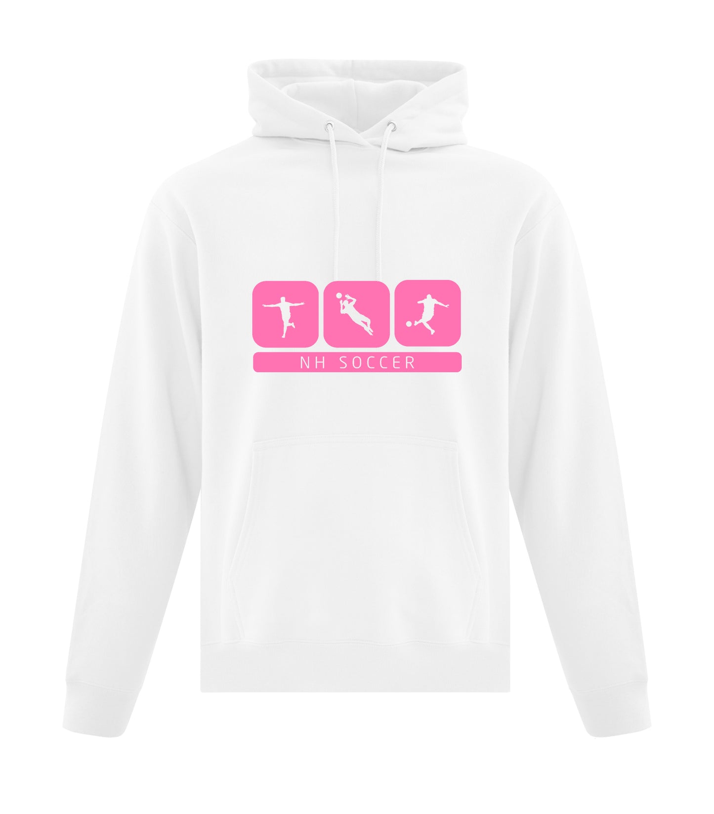 Hoodie KID Soccer Action WHITE PINK
